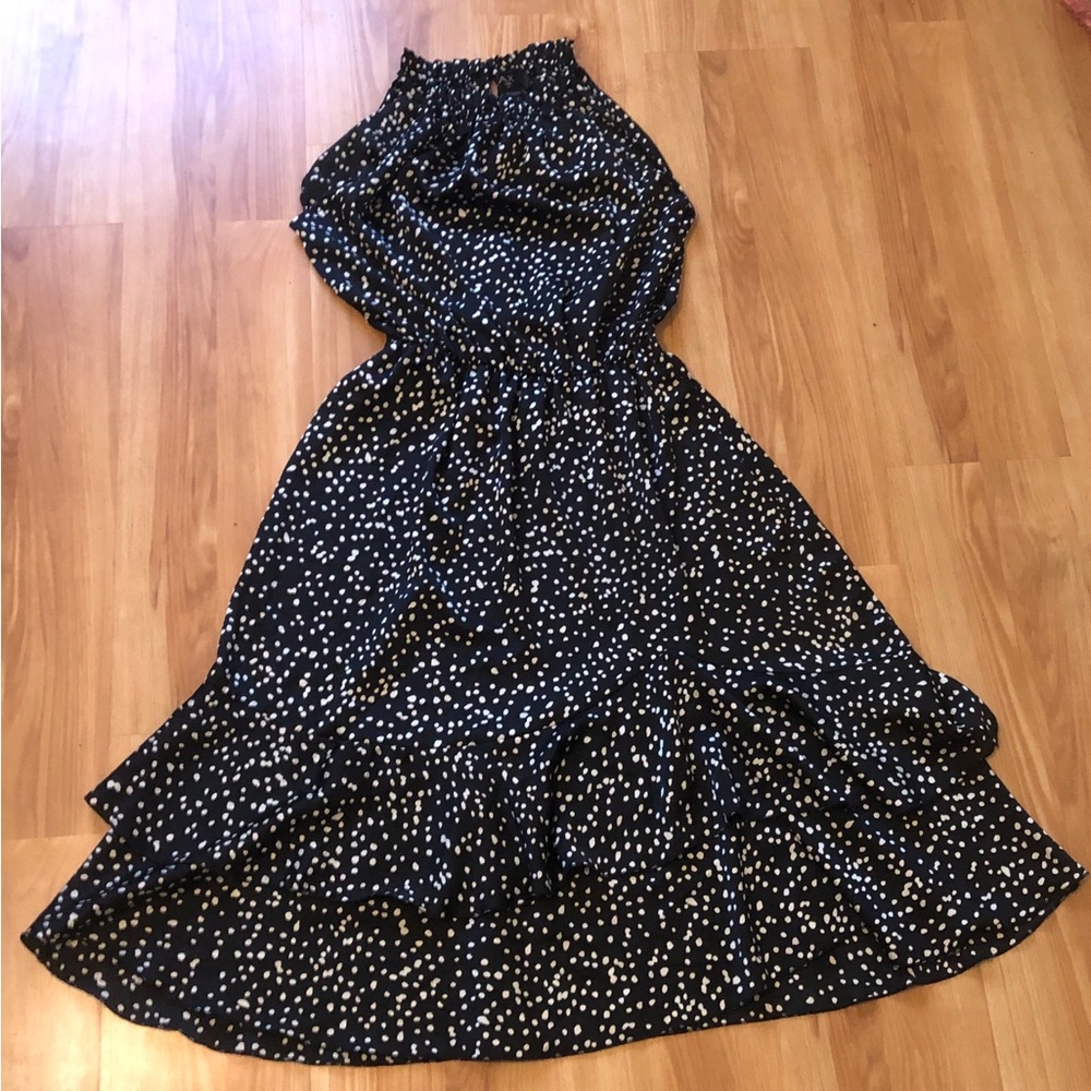 AX Paris Black and White High Low Dress